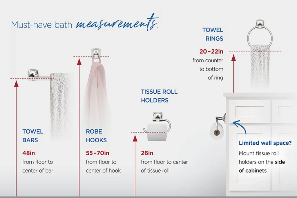 standard bath towel hight