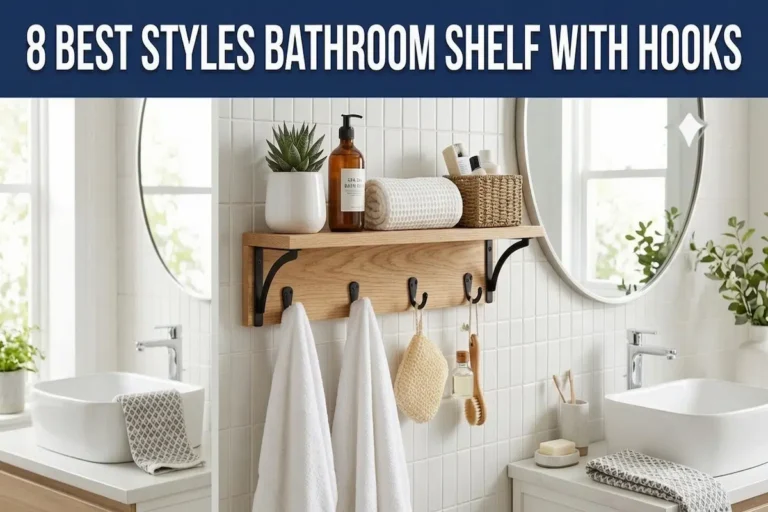 8 Best Styles Bathroom Shelf With Hooks