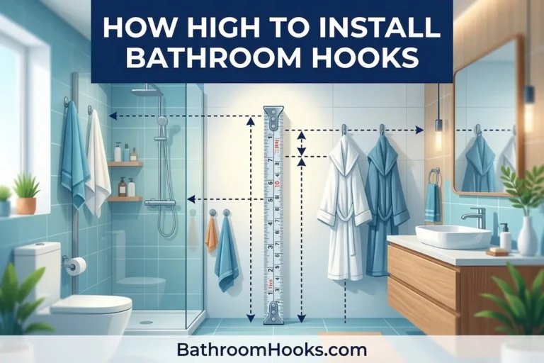 How High to Install Bathroom Hooks