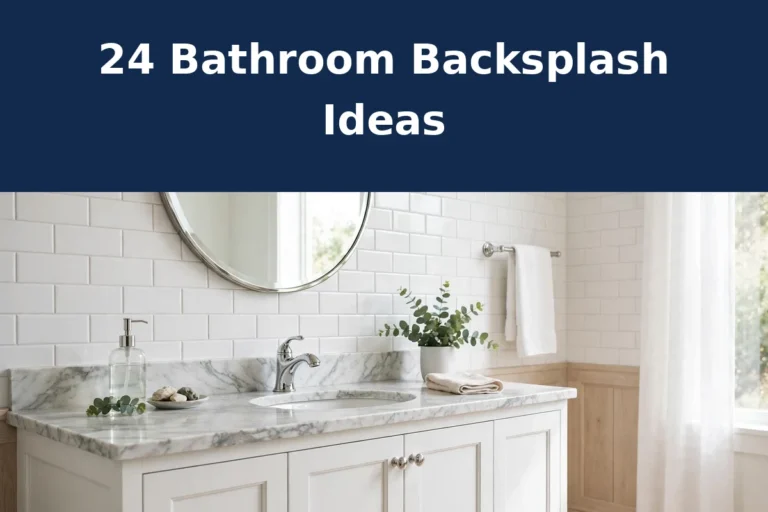 24 bathroom backsplash ideas for small spaces
