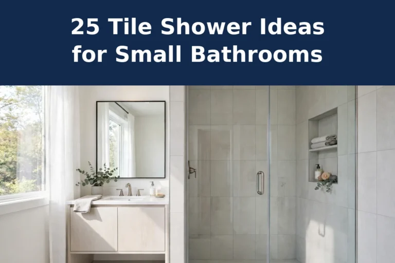 25 tile shower ideas for small bathrooms