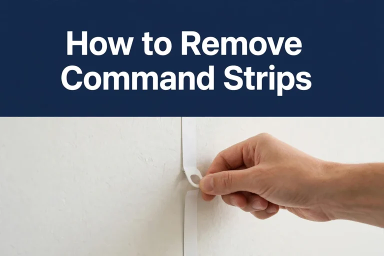 How to Remove Command Strips — step-by-step guide