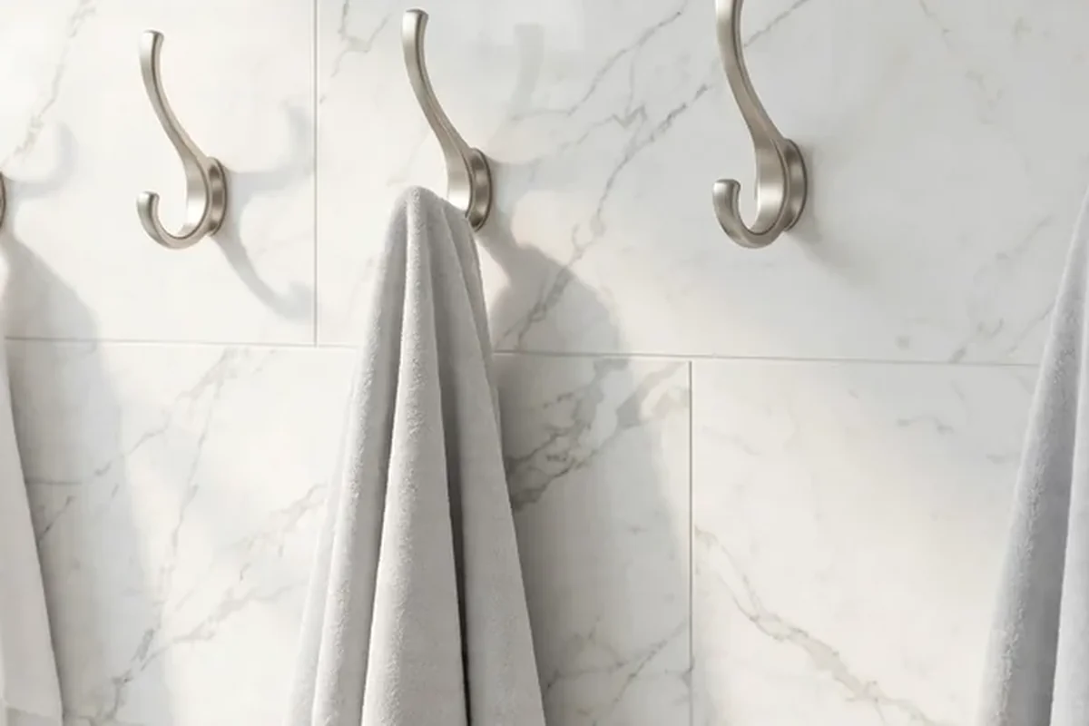 Shower door hooks