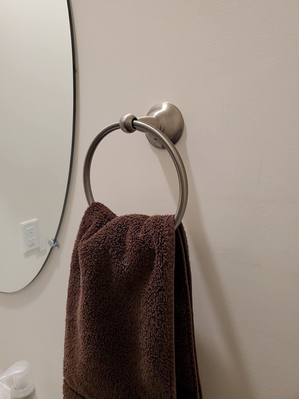 Moen DN6886BN Sage brushed nickel towel ring